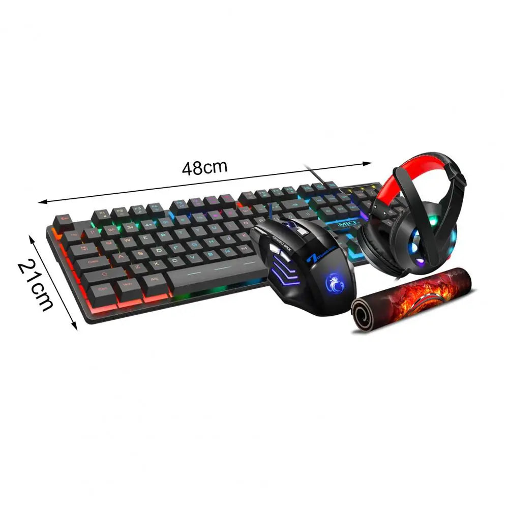 IMICE Gaming Keyboard Mouse Headset Set Mechanical Feel