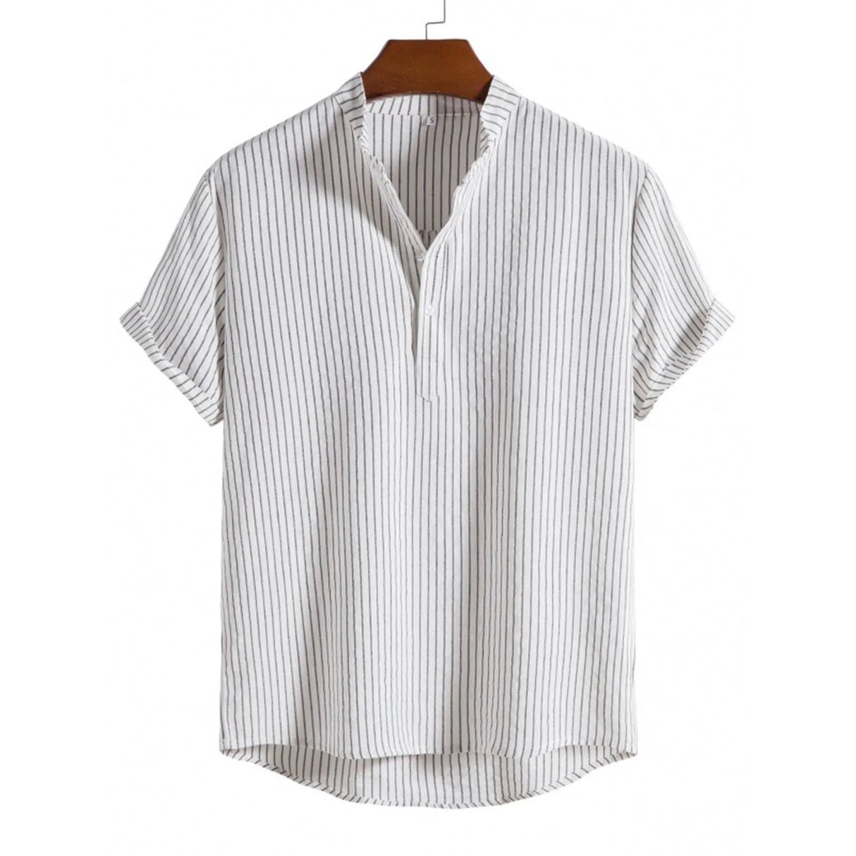 Men's Casual Blouse Cotton Linen Shirt Loose Tops