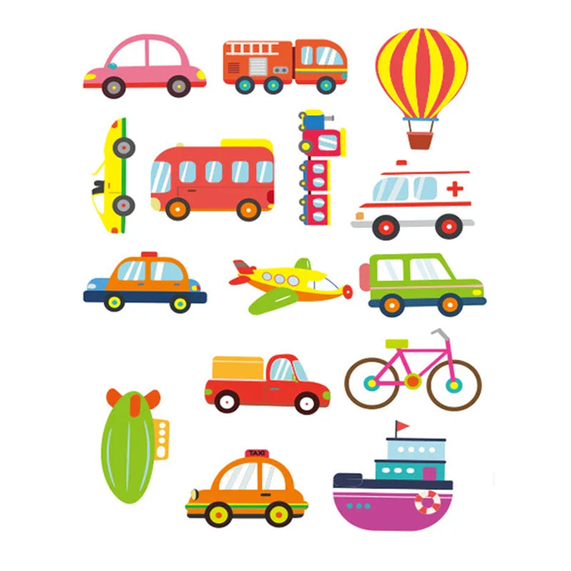 Children Bathroom Stickers Toys Baby Cognitive Soft EVA