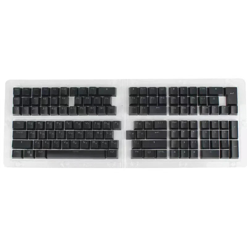 104 Keys Russian Korean Backlit Keycaps For Mechanical