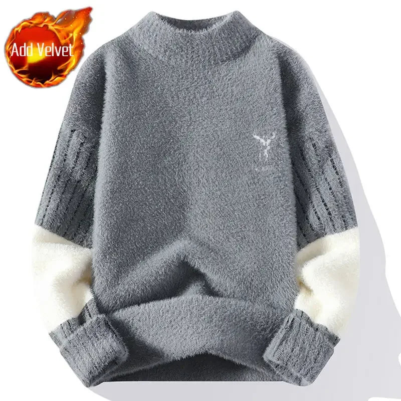 Men's Clothing No Hoodie Knit Sweater Male Pullovers