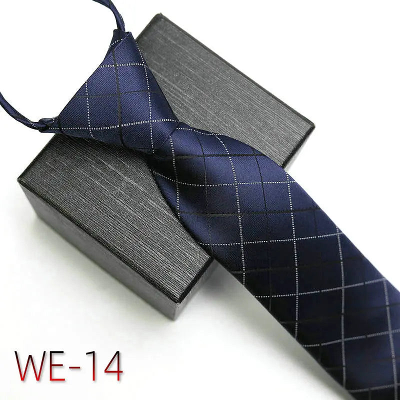 New Suit Business Zipper Tie for Man 48*7cm