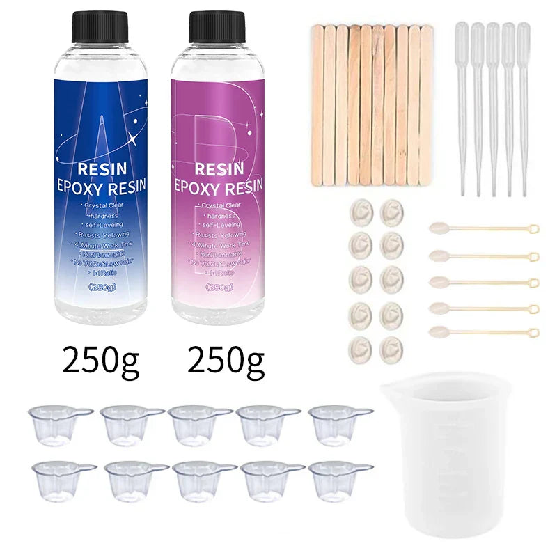 1:1 Crystal Clear Epoxy Resin Kit Bubbles Free