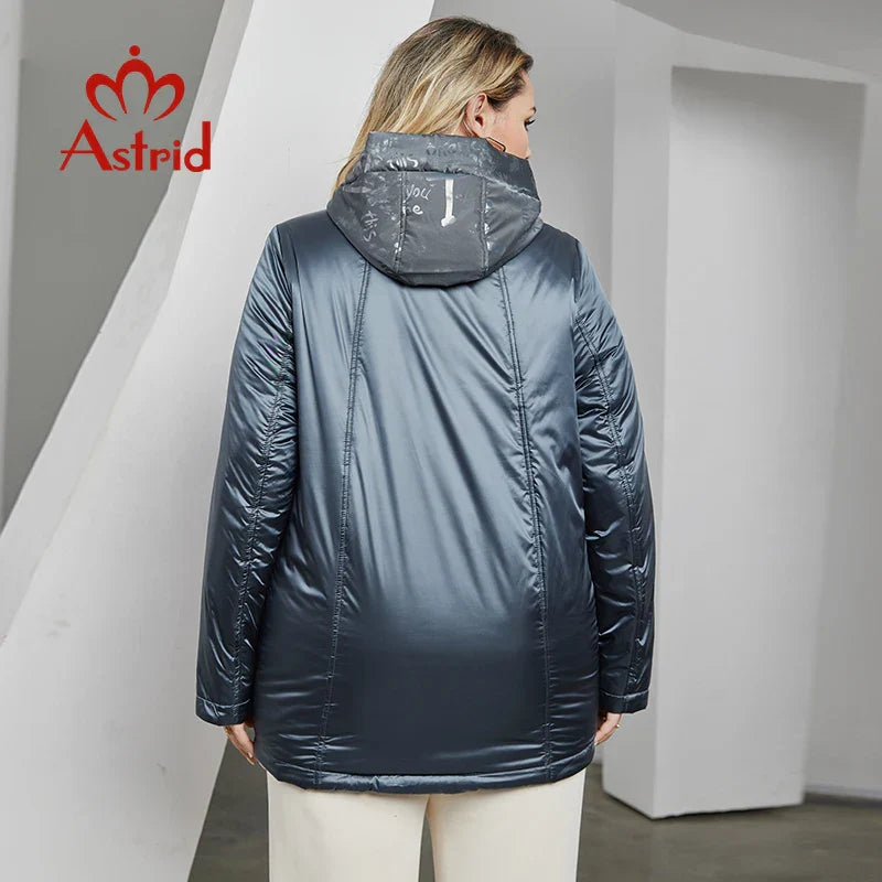 Astrid Autumn Winter Women's Jacket Long Thin Cotton