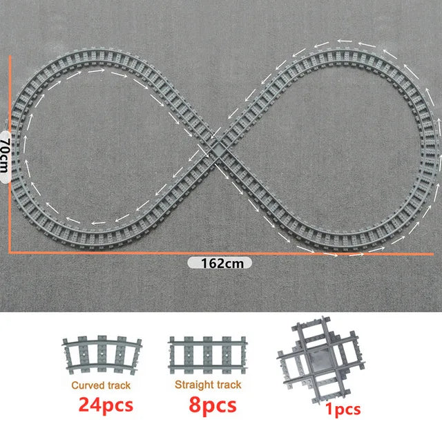 City Train Tracks Forked Flexible Railway Bridge Rail
