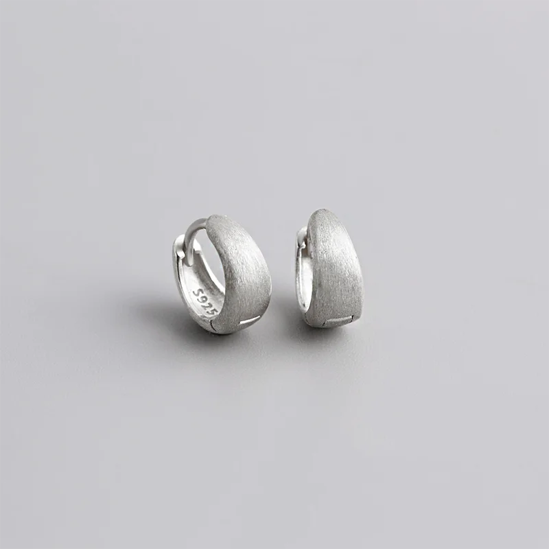 WANTME 925 Sterling Silver Premium Matte Minimalism Unisex