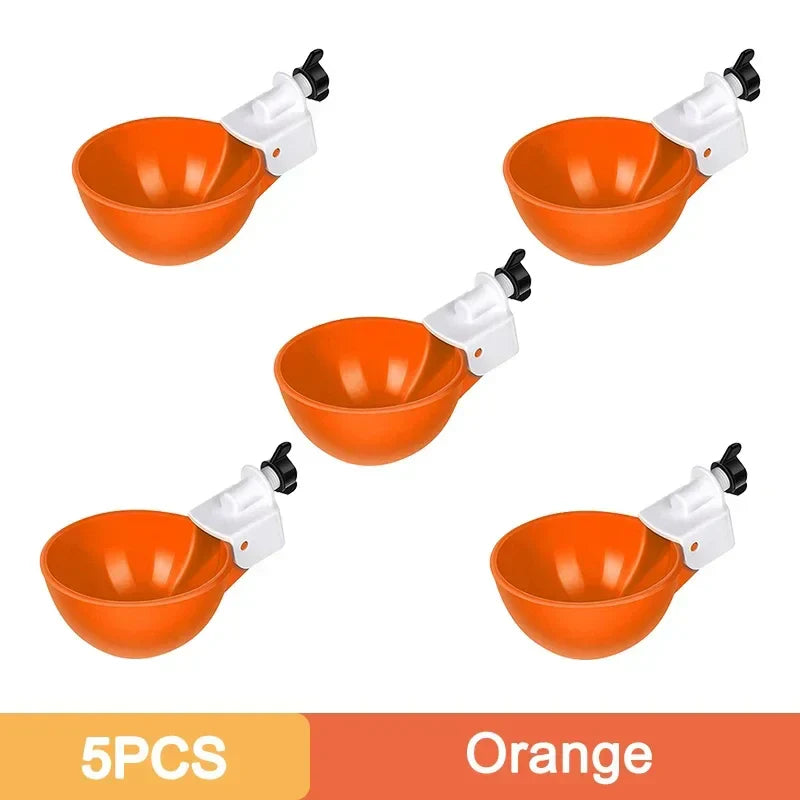 5/10PCS Automatic Chicken Water Feeder Drinking Cups Poultry