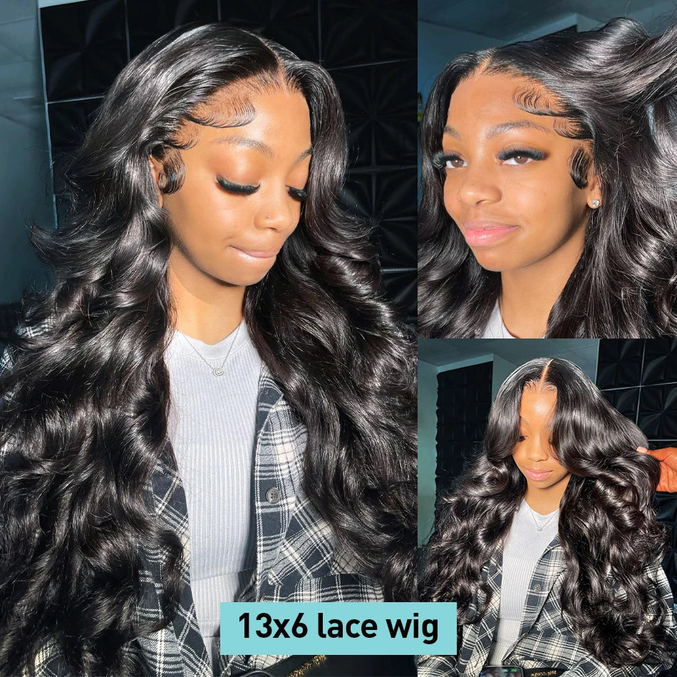 30 40 Inch Body Wave 13x6 HD Transparent