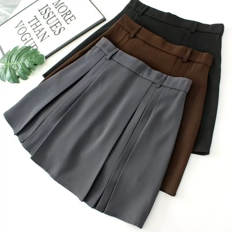 2023 Autumn Clothes Women Pleated Skirt Plus Size