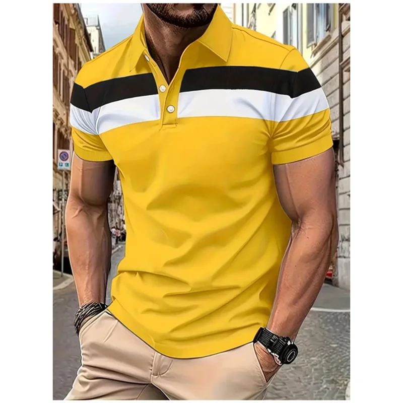 Summer New Men Polo Shirt Personalized Business Casual