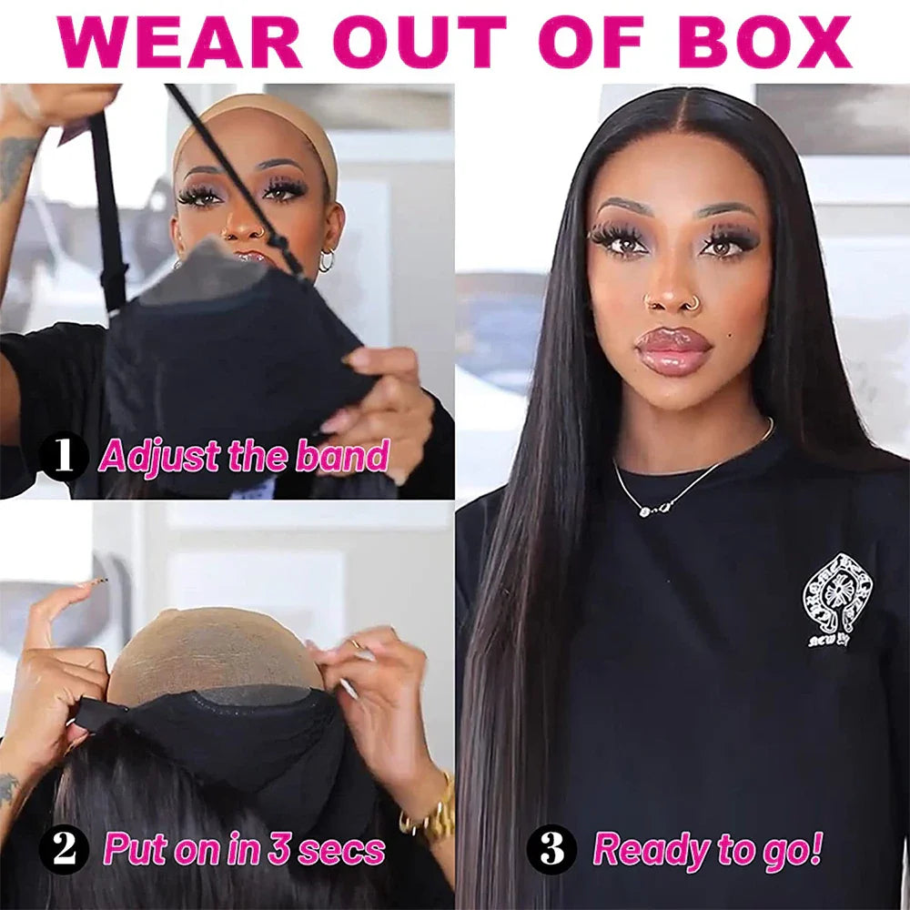 Wear And Go Glueless Wig Malaysian Straight 5x5