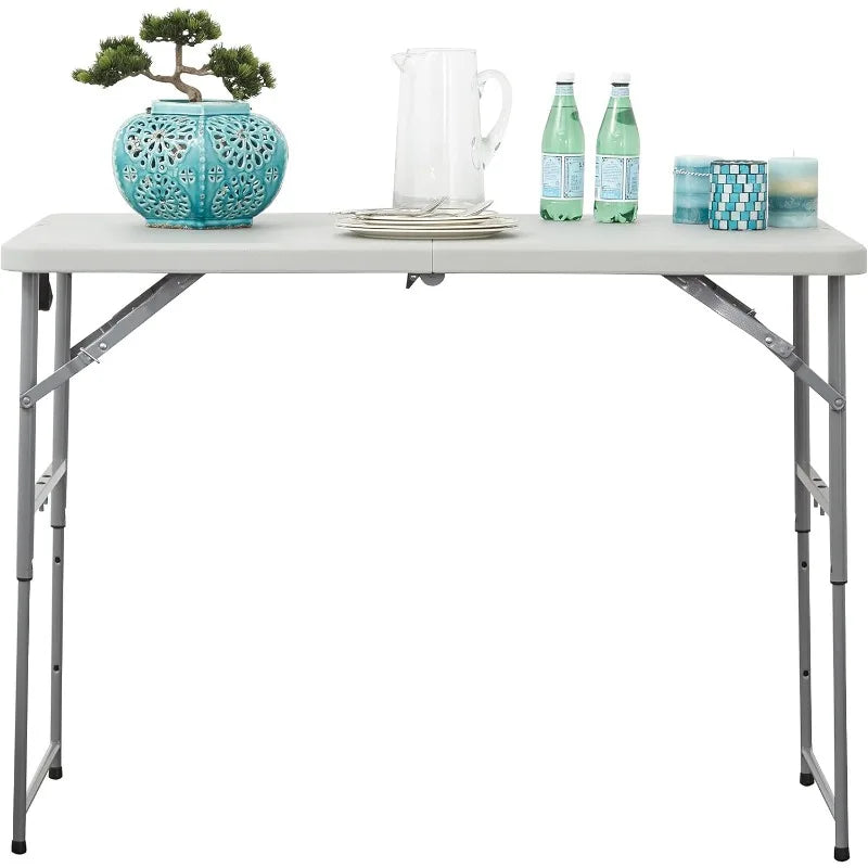 Resin Multipurpose Rectangle Table Bar Tables, 4-Feet Long,