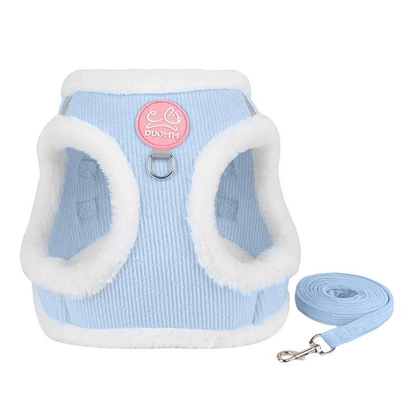 Winter Pet Vest Cute Cat Towing Rope Comfortable