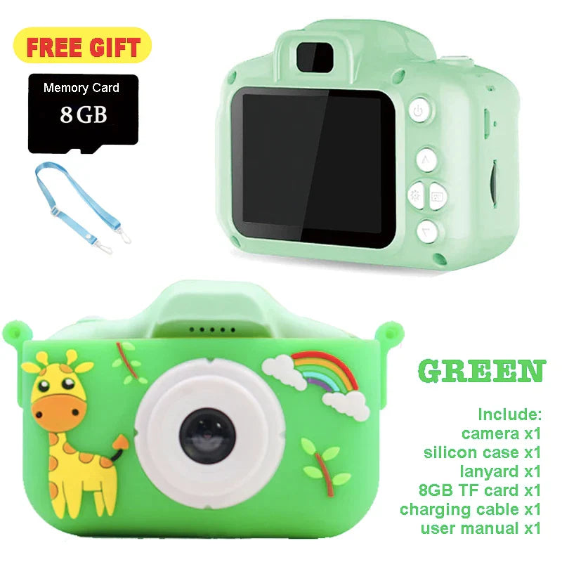 Kids digital camera cartoon multi-functions silicon case Micro
