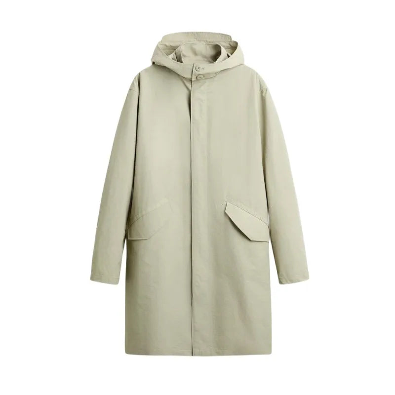 Tech hooded parka New Spring 2024 Straight Trench