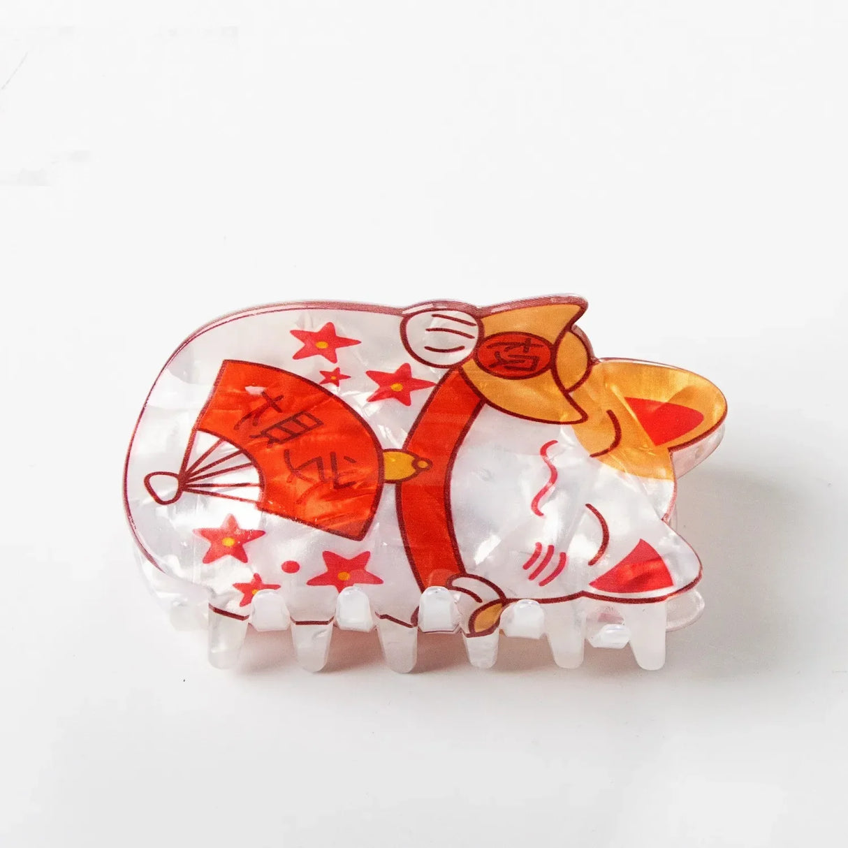 Muweordy New Fortune Cat Hair Clips Cartoon Claw