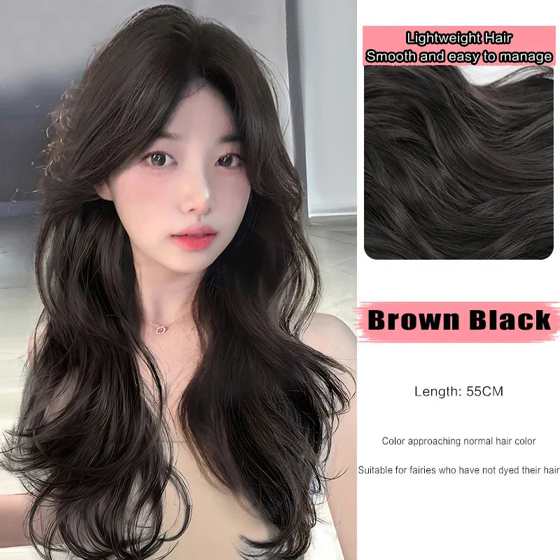 AS-Part Synthetic Clip In Hair Extension Long Thick