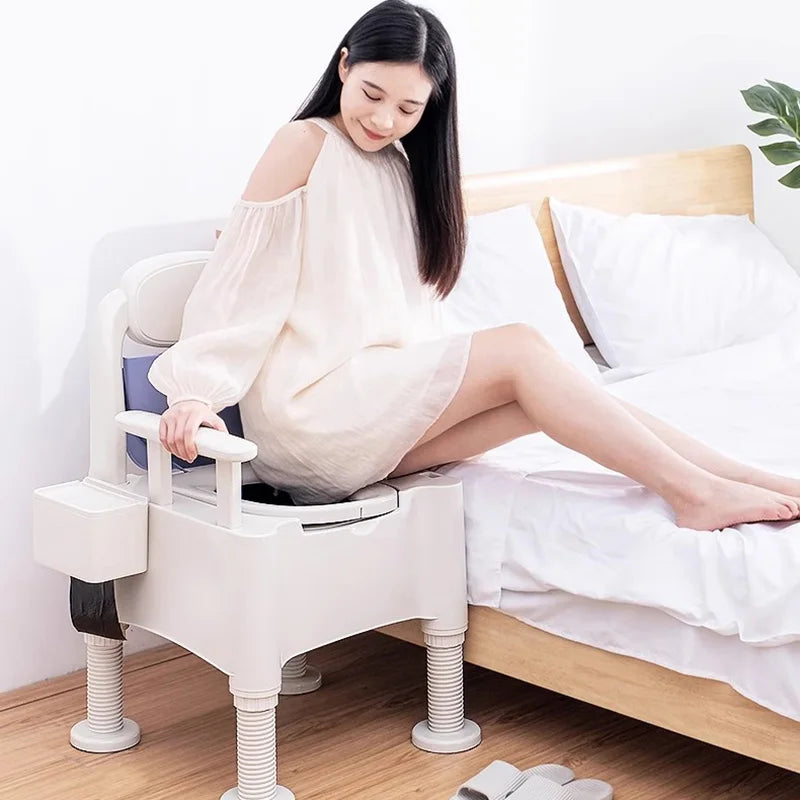 Shower Toilet Bathroom Chair Step Folding Plastic Potty