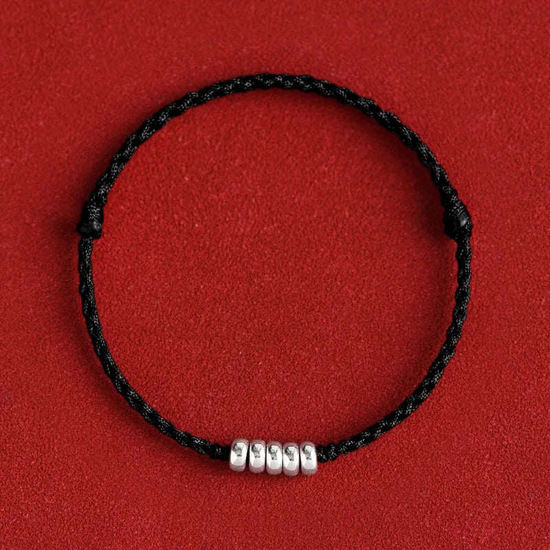 Fit 13-18cm 925 Silver Rope Bracelets Women Round