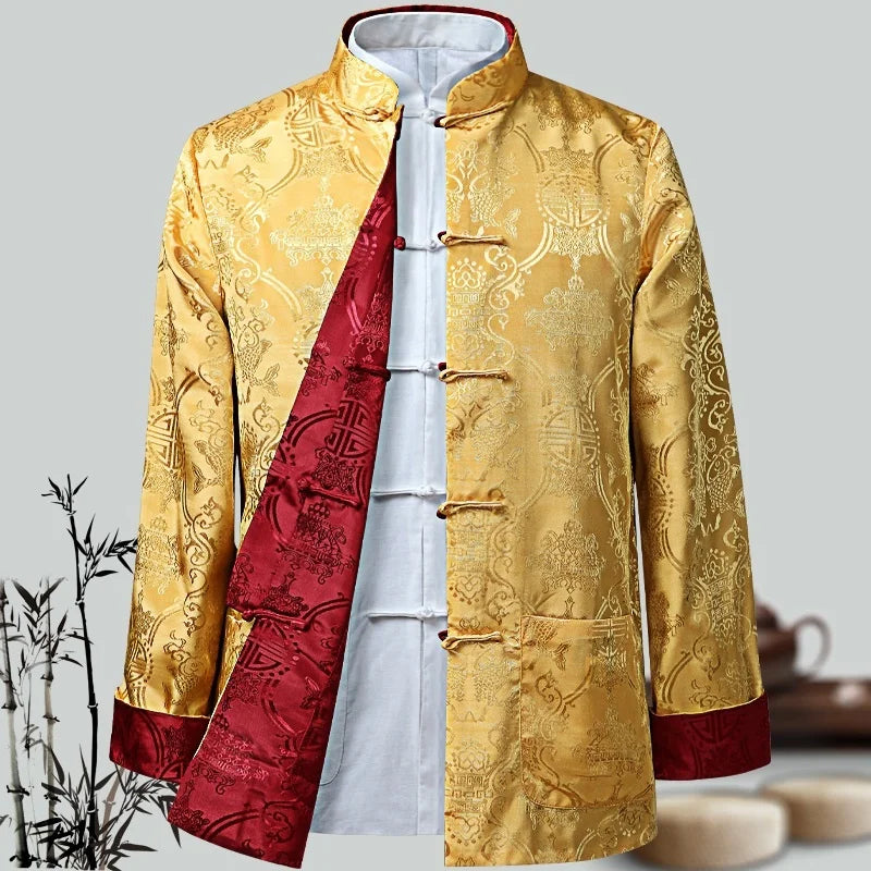 Men Chinese Dragon Shirt Kung Fu Coats China
