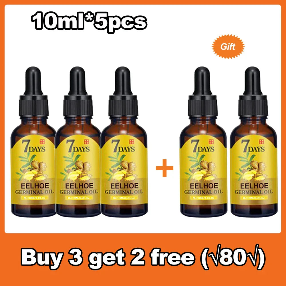5pcs 7 Days Fast Ginger Hair Growth Serum