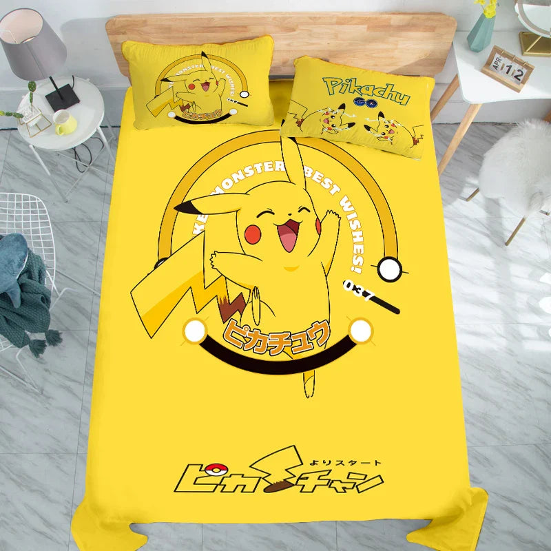Animation Derivatives Keeppley Pokemon Pikachu Bed Flat Sheet