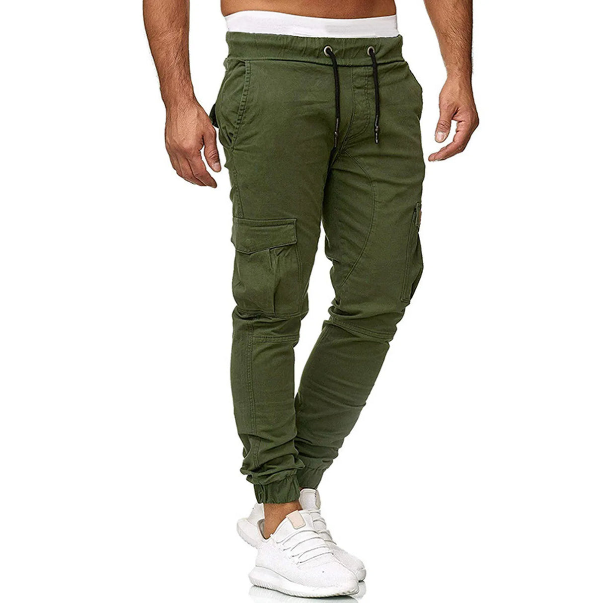 Cargo Pants Mens Multiple Pocket Sports Jogging Trousers
