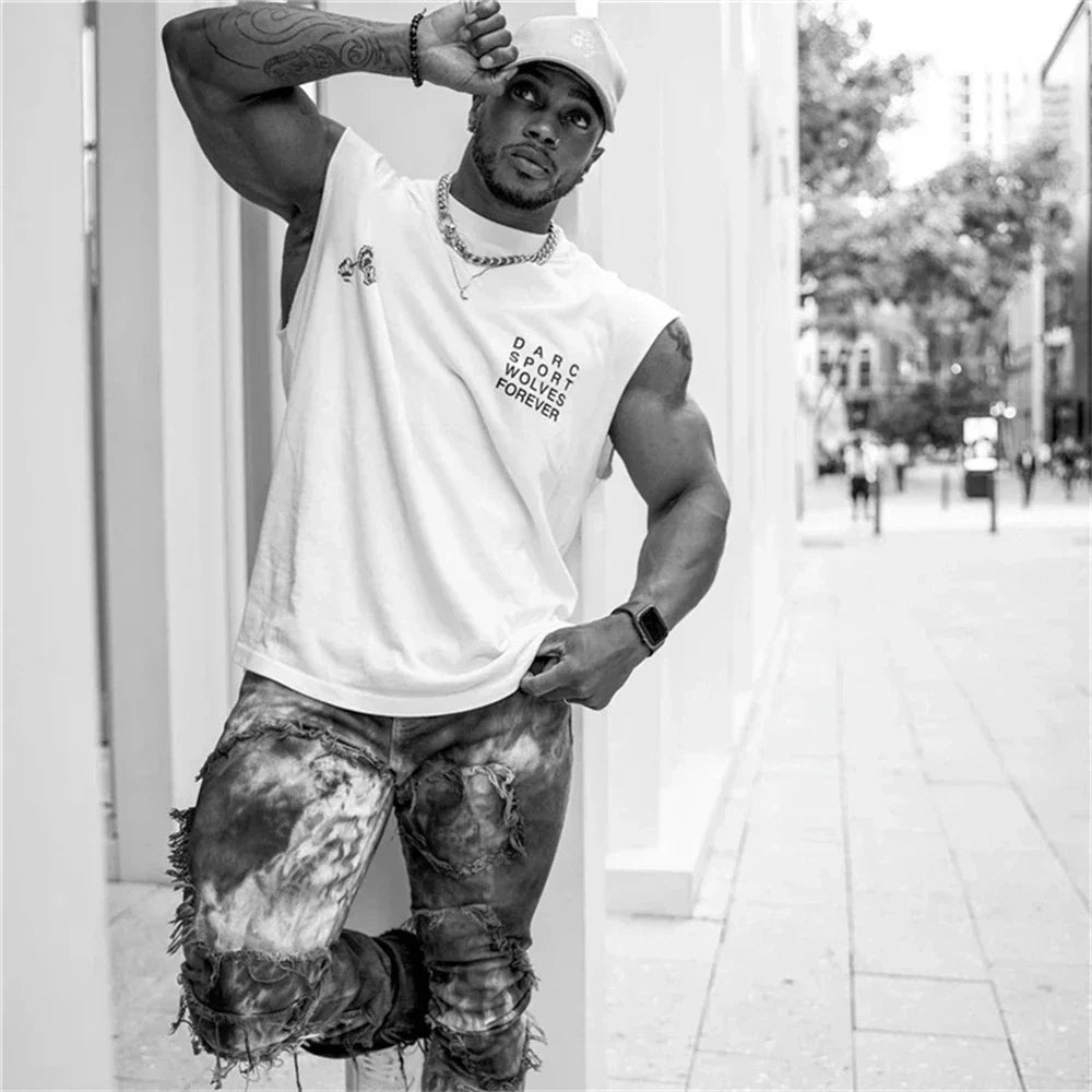 Summer NEW Brand Men Gym Tank Tops Workout