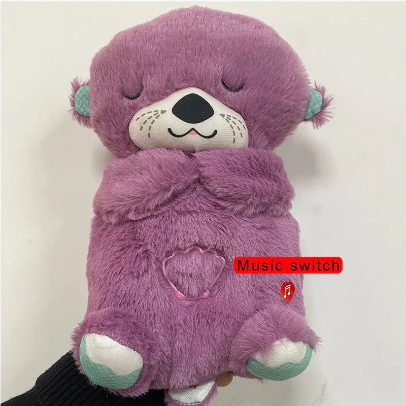 Baby Breathing Bear Baby Soothing Otter Plush Doll