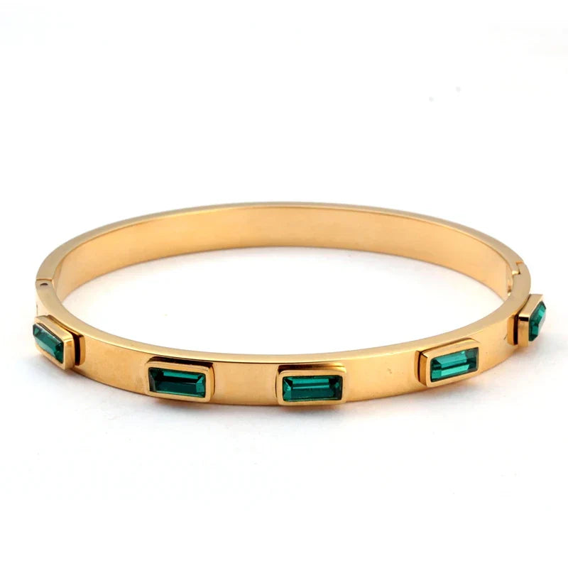 Classic Stainless Steel Open Cuff Bangles Adjustable Ball