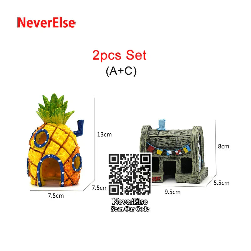 Aquarium Decorations Ornament aquarium Accessory Fish Tank Pineapple