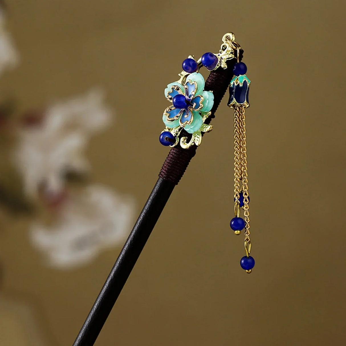 Chinese Hanfu Hair Stick Forks For Women Flower