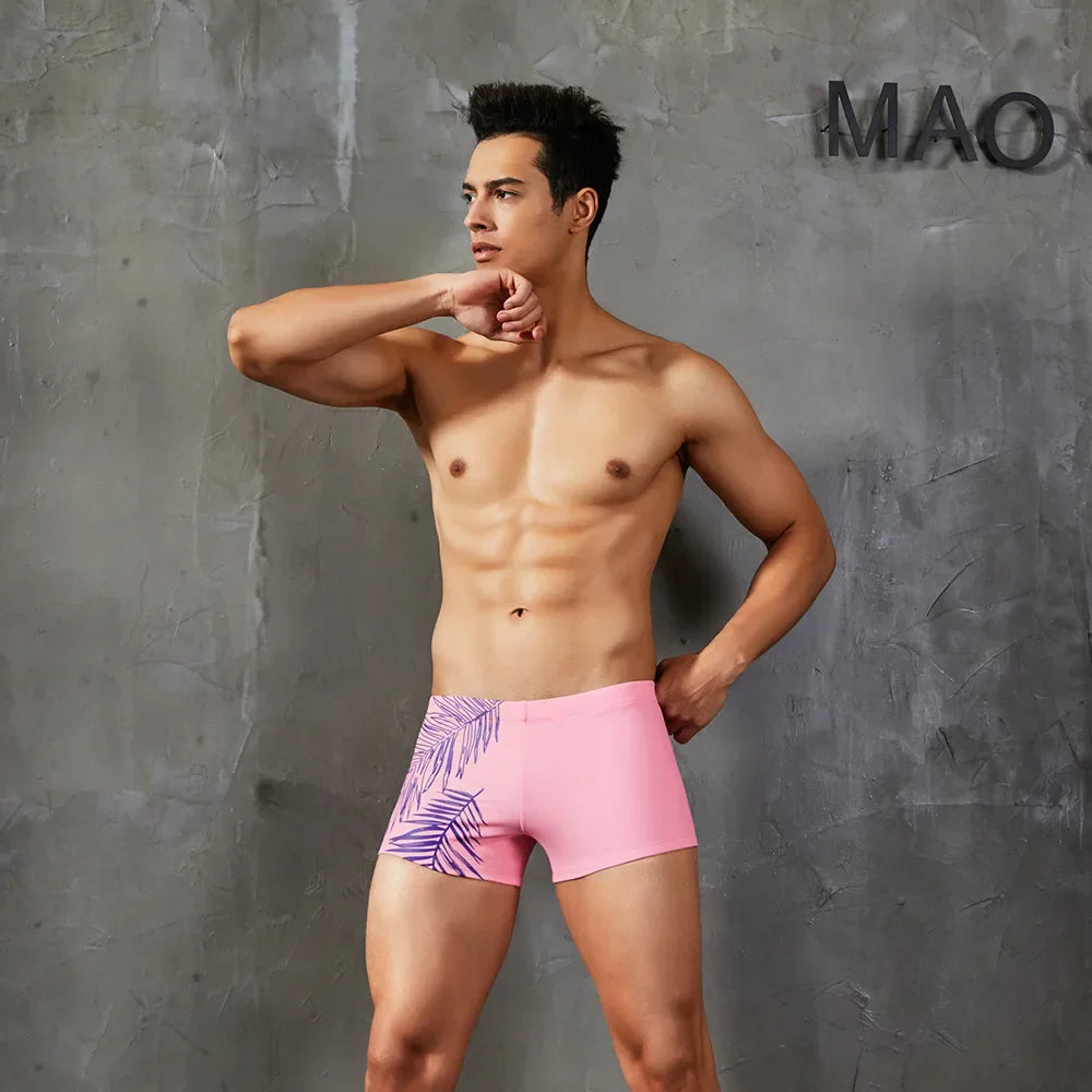 b46 2022 tight low waist men boxer swimwear