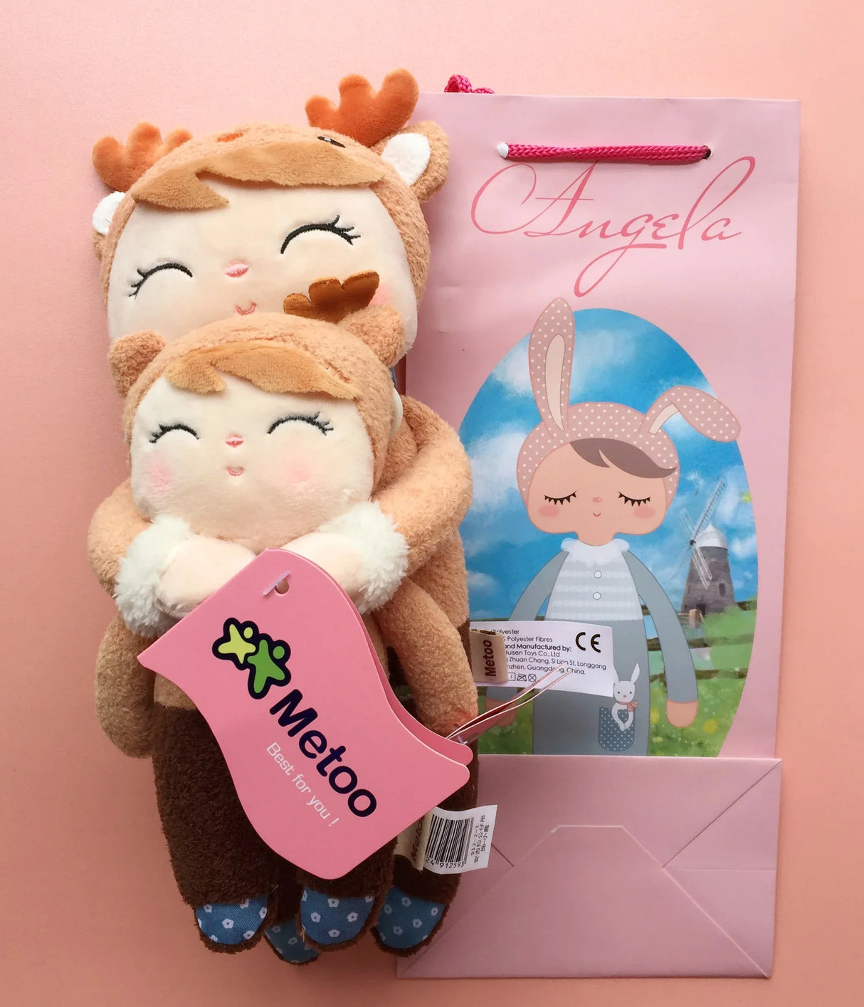 Metoo Doll Stuffed Toys Kawaii Mother and Kid