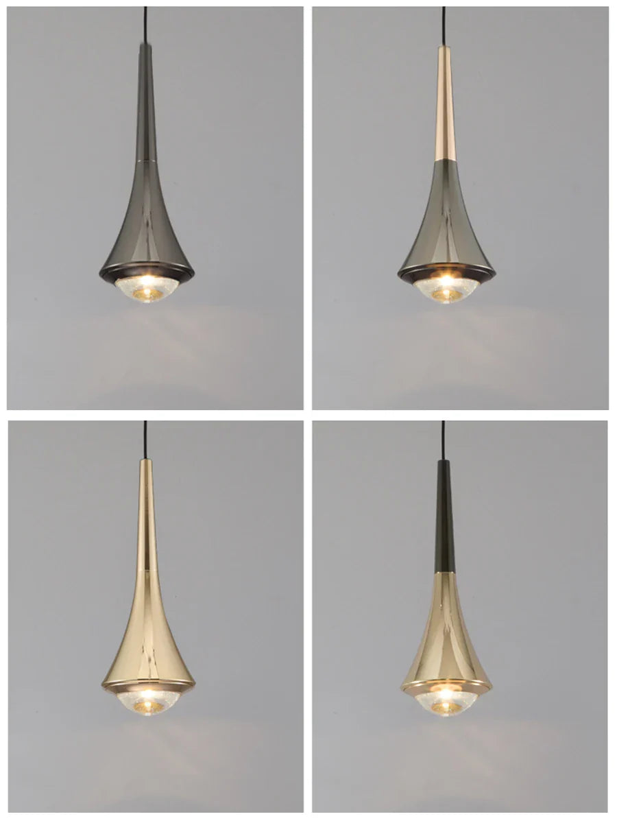 LED Pendant Lights Mirror Lamp Dimmable Aluminum&Acrylic Home