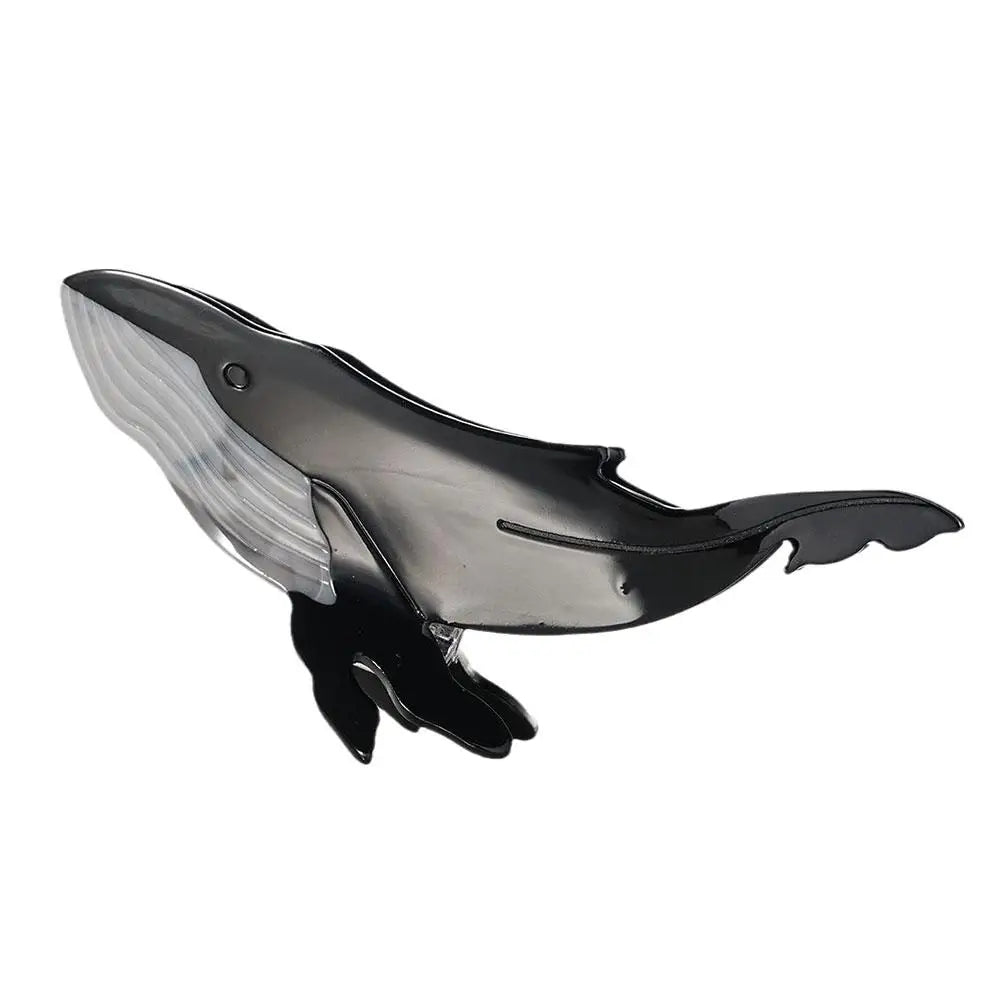 New Korean Blue Whale Hair Claw Acetate Hair