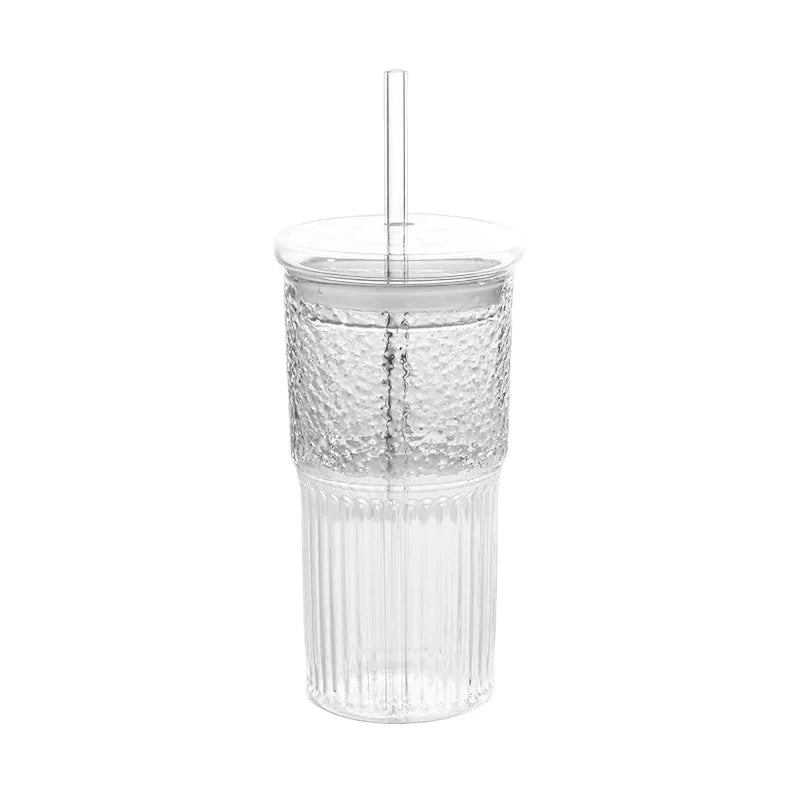 600ml Glass Mug Cup Milk Coffee Cup with