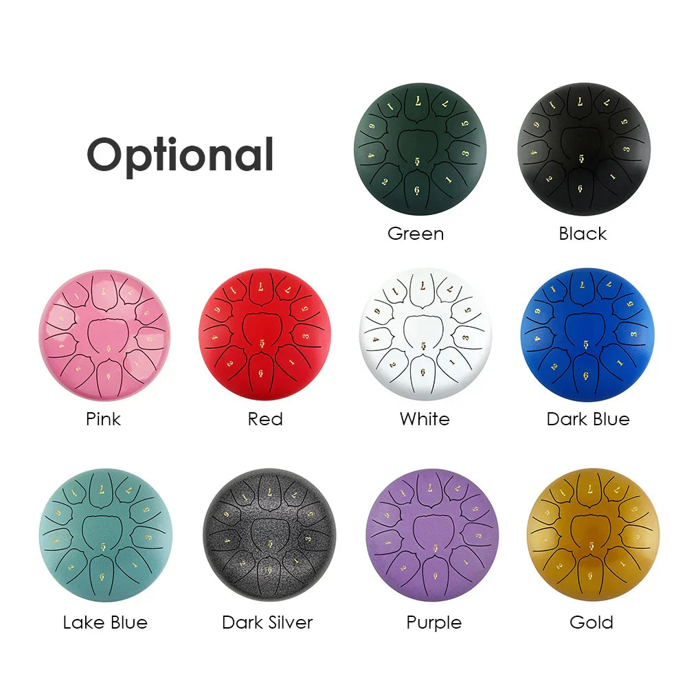 6 Inch Steel Tongue Drum 11 Notes Handpan