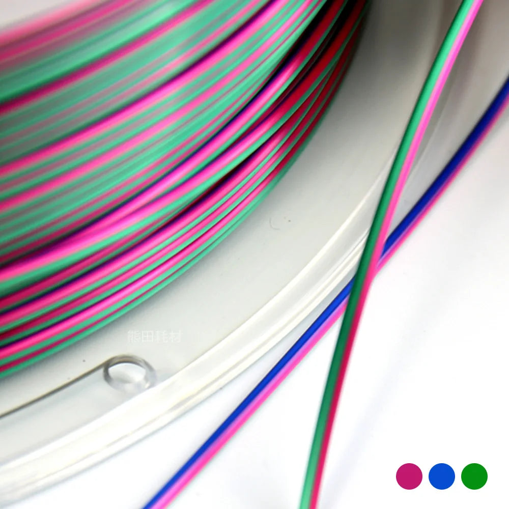 Tri-Color 3D Printer Filament PLA Silk Tricolor for