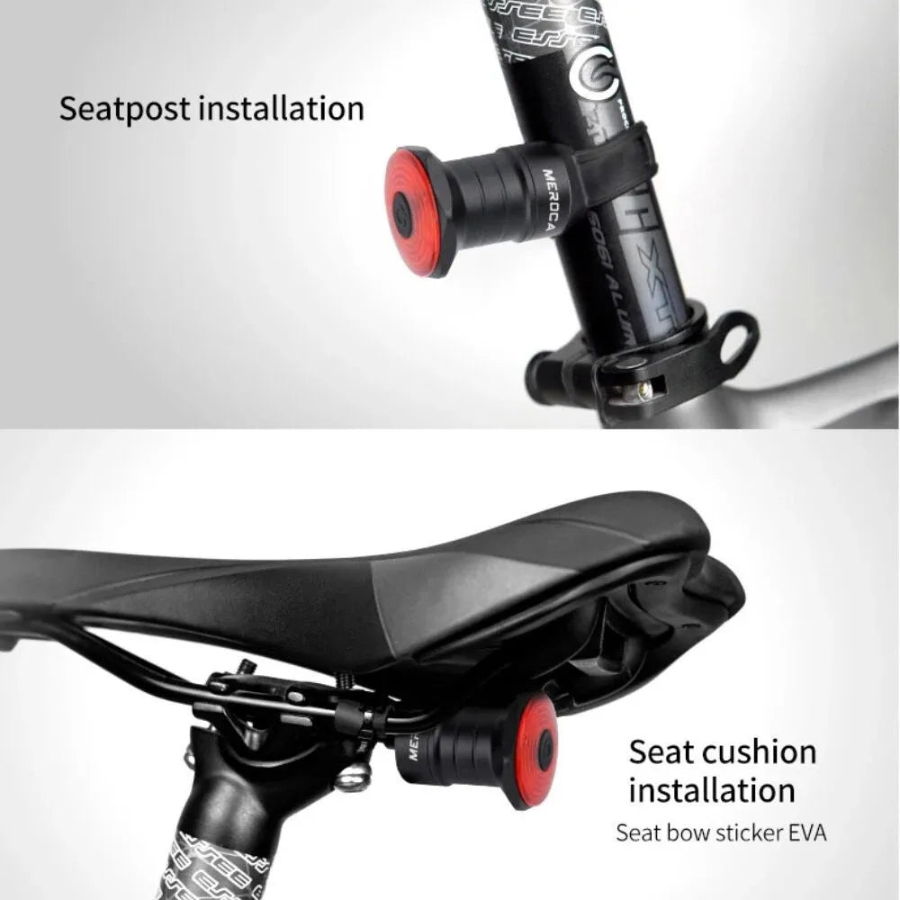 MEROCA Waterproof Bicycle Smart Sensor Brake Taillights WR15