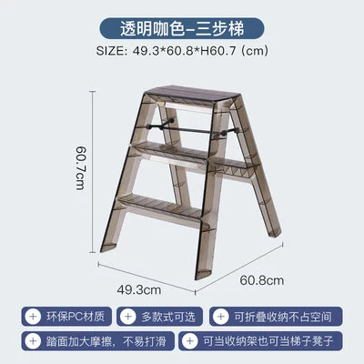 Nordic Light Luxury Ladder chair Folding High Stools