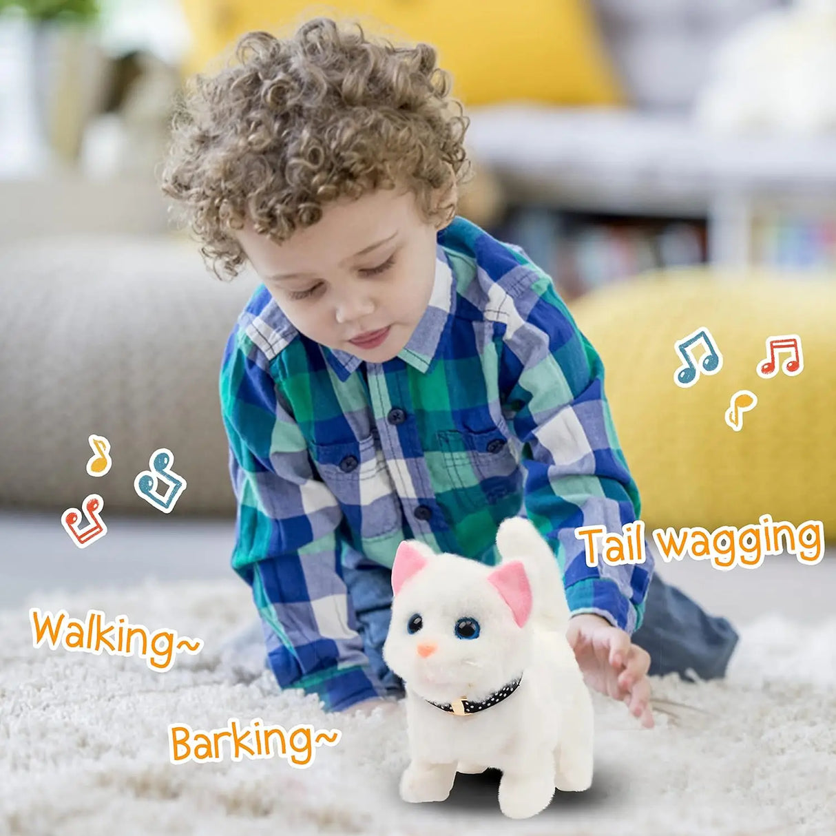 New Walking Kitty Plush Toy Electric Interactive Cat