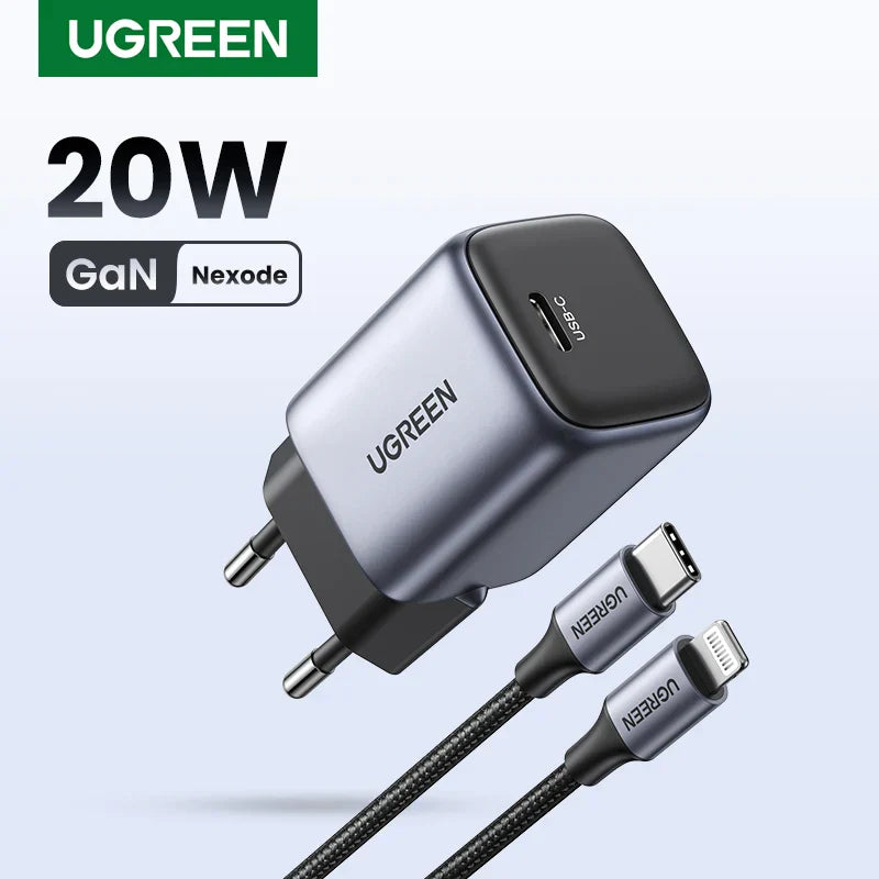 UGREEN 20W 30W GaN Charger PD Fast USB
