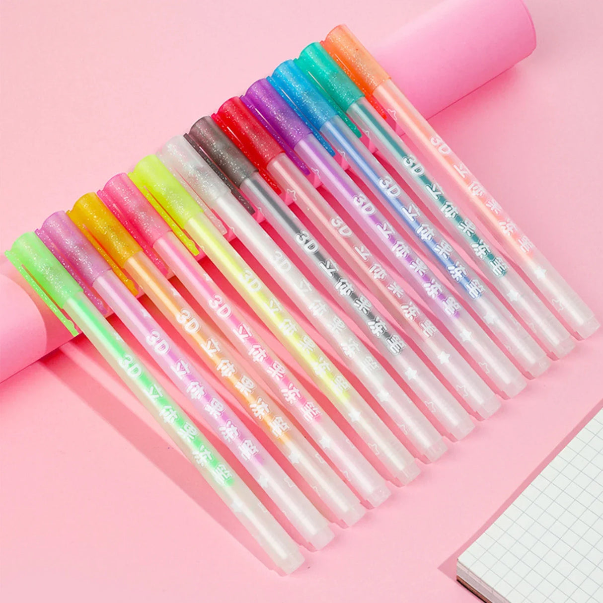 Multi-colored Painting Highlighter Colourful Highlighters DIY Double Line