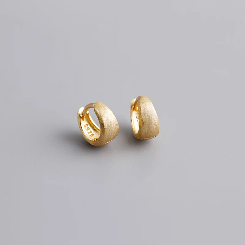 WANTME 925 Sterling Silver Premium Matte Minimalism Unisex