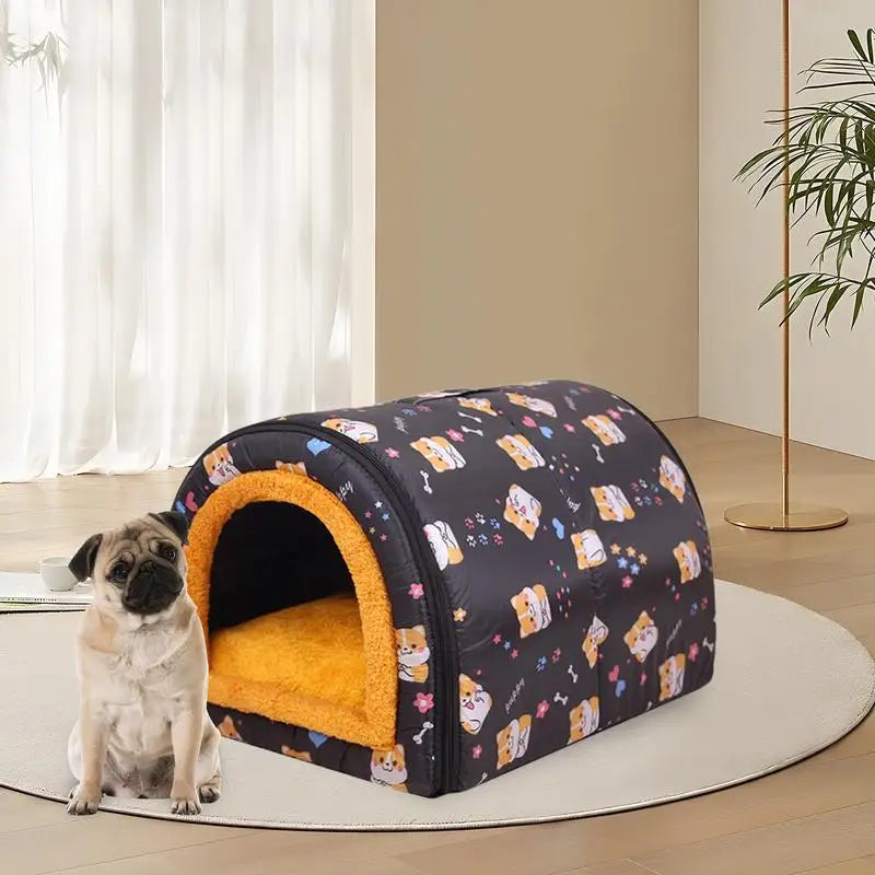 Insulated Dog House For Winter Warm Pet Sleeping