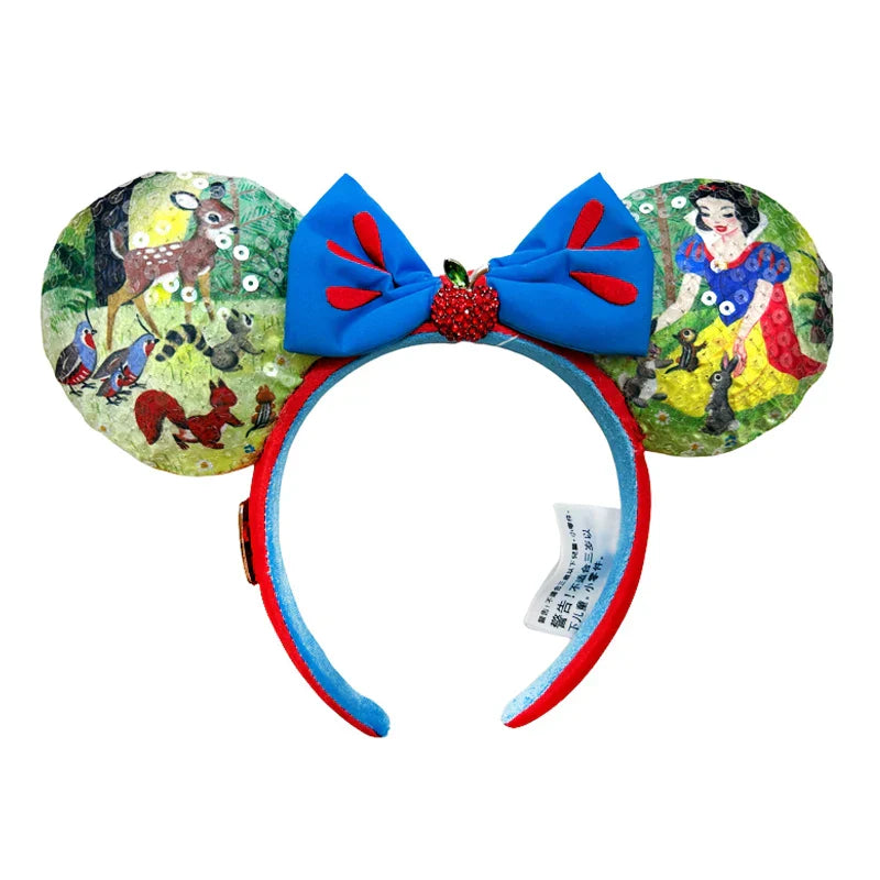 Disney Mickey Mouse Ear Headband Green Mermaid Hair