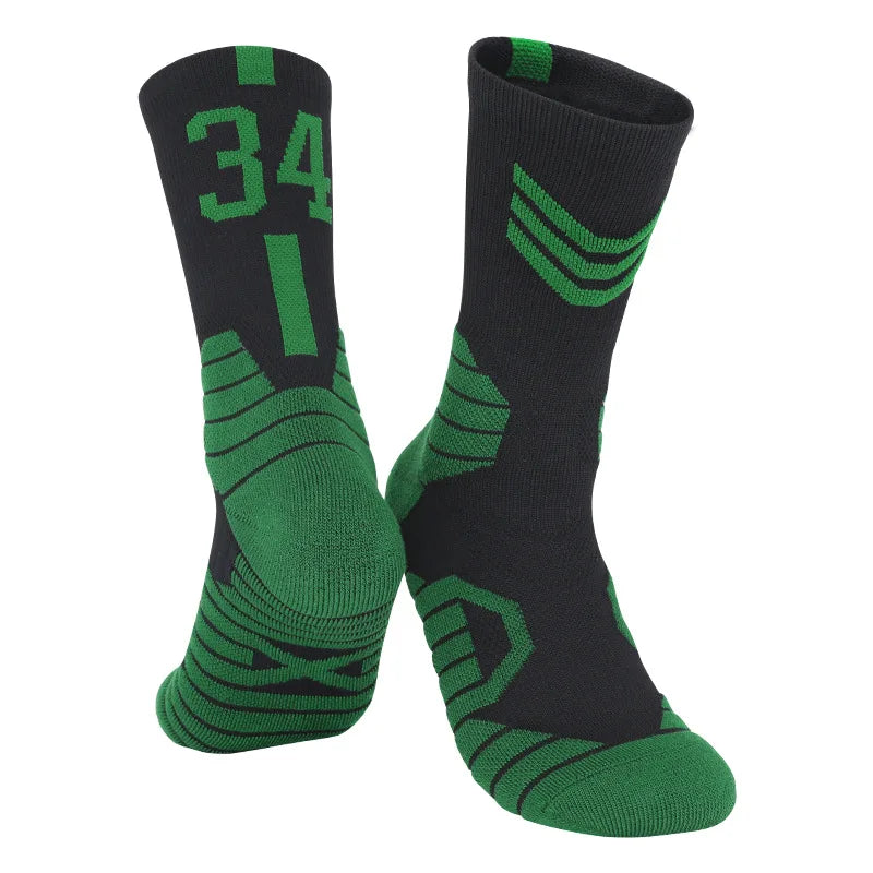 5 Pairs Men's Athletic Crew Socks Performance