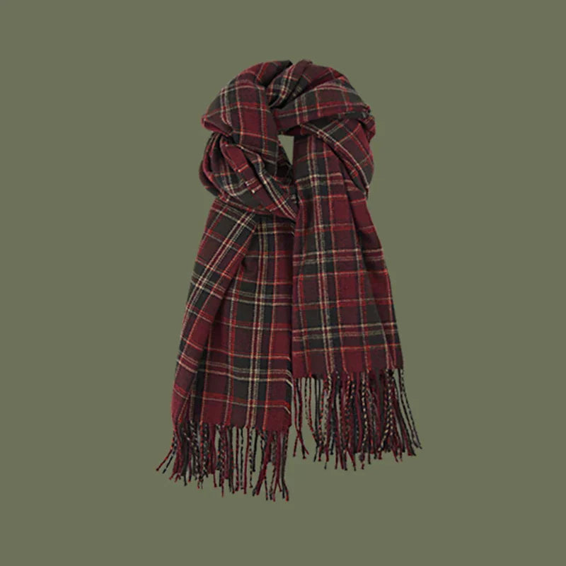 New 2023 Imitation Cashmere Women Scarf Winter Preppy