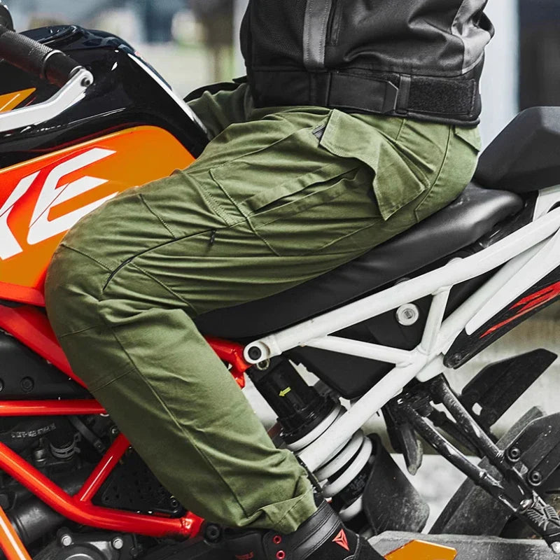 MotoWolf Motorcycle Riding Pants Men's Motorcycle Windproof And Anti Fall Pants Racing Casual Workwear Pants Biker Jeans Atv
